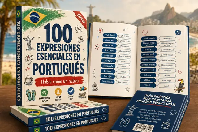 100 Expresiones Esenciales en Portugués